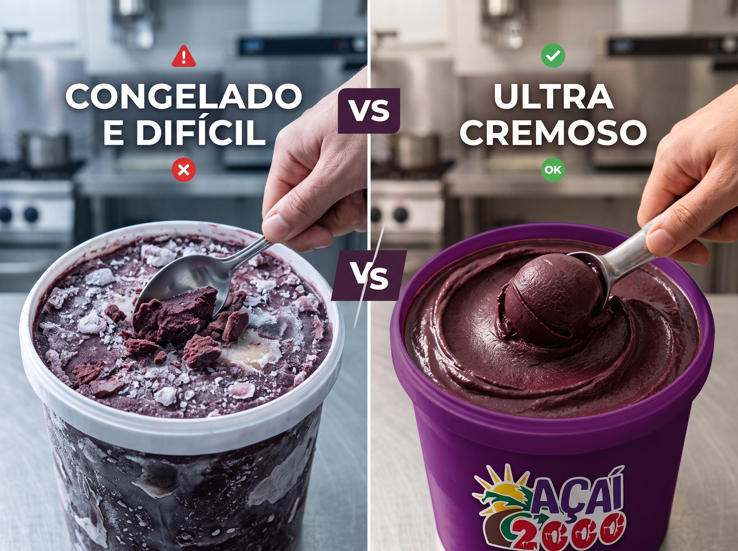 Distribuidora de Açaí em Mogi das Cruzes: Como Escolher a Massa Certa que Não Congela em Pedra